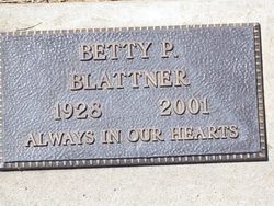 Elizabeth P. “Betty Liz” <I>Cox</I> Blattner 