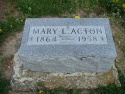 Mary <I>Lewellen</I> Acton 