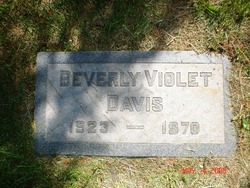 Beverly Violet <I>Bratcher</I> Davis 