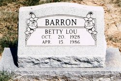 Betty Lou <I>Daniell</I> Barron 