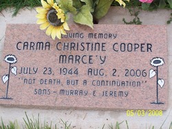 Carma Christine <I>Cooper</I> Marce'y 