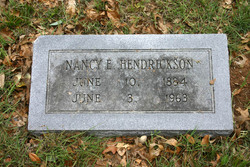 Nancy Emeline “Dink” <I>Shipman</I> Hendrickson 