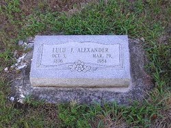 Lulu F. <I>Cunningham</I> Alexander 