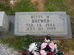 Betty Carolyn <I>Walters</I> Brewer 