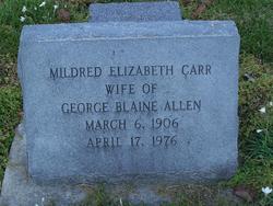 Mildred Elizabeth <I>Carr</I> Allen 