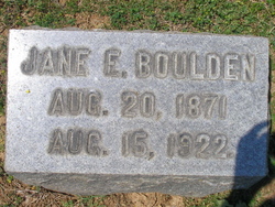 Jane Elizabeth <I>Burns</I> Boulden 