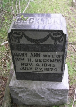Mary Ann <I>Bean</I> Beckmon 