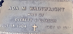 Ada M <I>Wainwright</I> Eliason 