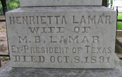 Henrietta <I>Maffitt</I> Lamar 