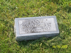 Frances “Fannie” <I>Furry</I> Broadhurst 