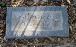 Myrtle Ora Patricia <I>Weaver</I> Rains 