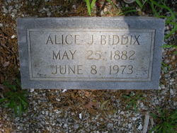 Alice <I>Johnson</I> Biddix 