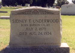 Sidney Thomas “Sid” Underwood 