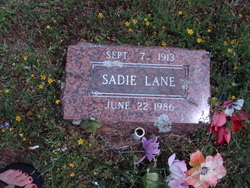 Sadie <I>Moppin</I> Lane 