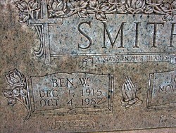 Benjamin William “Ben” Smith 