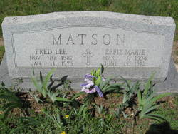 Effie Marie <I>Colwick</I> Matson 