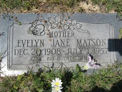 Evelyn Jane <I>Johnson</I> Matson 