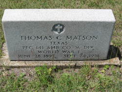 Thomas C Matson 