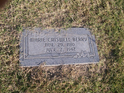 Marie Carolyn <I>Criswell</I> Berry 