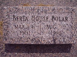 Berta <I>House</I> Bolar 