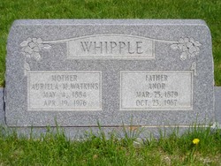 Aurilla May <I>Watkins</I> Whipple 