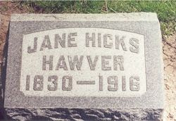 Jane <I>Hicks</I> Hawver 