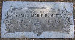 Frances Marie <I>Lange</I> Hampton 