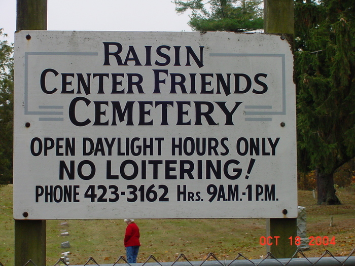 Raisin Center Friends Cemetery