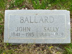Sarah Ann “Sally” <I>Gibson</I> Ballard 