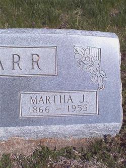 Martha J <I>Butler</I> Carr 