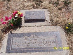 Golda Elaine <I>Cannon</I> Bergman 