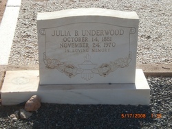 Julia Boone “Julie” <I>Kennedy</I> Underwood 