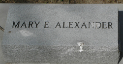 Mary E <I>Brock</I> Alexander 