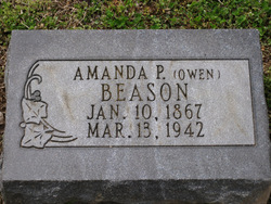 Amanda Pearl <I>Owen</I> Beason 
