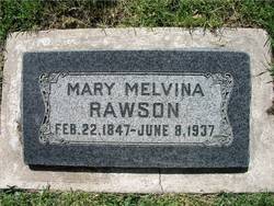 Mary Melvina <I>Taylor</I> Rawson 