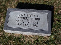 Lena Myrtle <I>Tedders</I> Cobb 