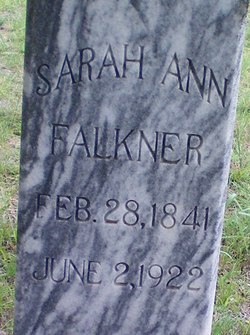 Sarah Ann <I>Hood</I> Falkner 