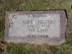 Alice Arebel <I>Harmon</I> Childers 