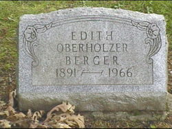 Edith Catherine <I>Oberholzer</I> Berger 