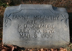 Fannie <I>McCarthy</I> Skidmore 