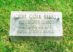 Addie <I>Cole</I> Ellett 