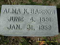 Alma Pearl <I>Kimmel</I> Barrow 