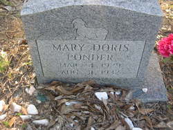 Mary Doris Ponder 