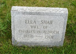 Ella J <I>Shaw</I> Aldrich 