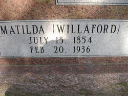 Matilda Maria <I>Williford</I> Duke 