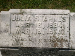 Julia <I>Taylor</I> Starnes 