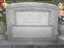 Martha J Boss 