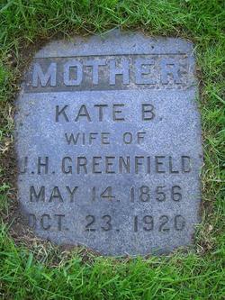 Kate B “Kitty” <I>Constance</I> Greenfield 