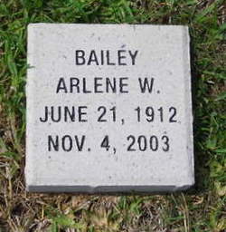 Arlene W Bailey 