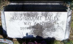 Lois <I>Broome</I> Bailey 